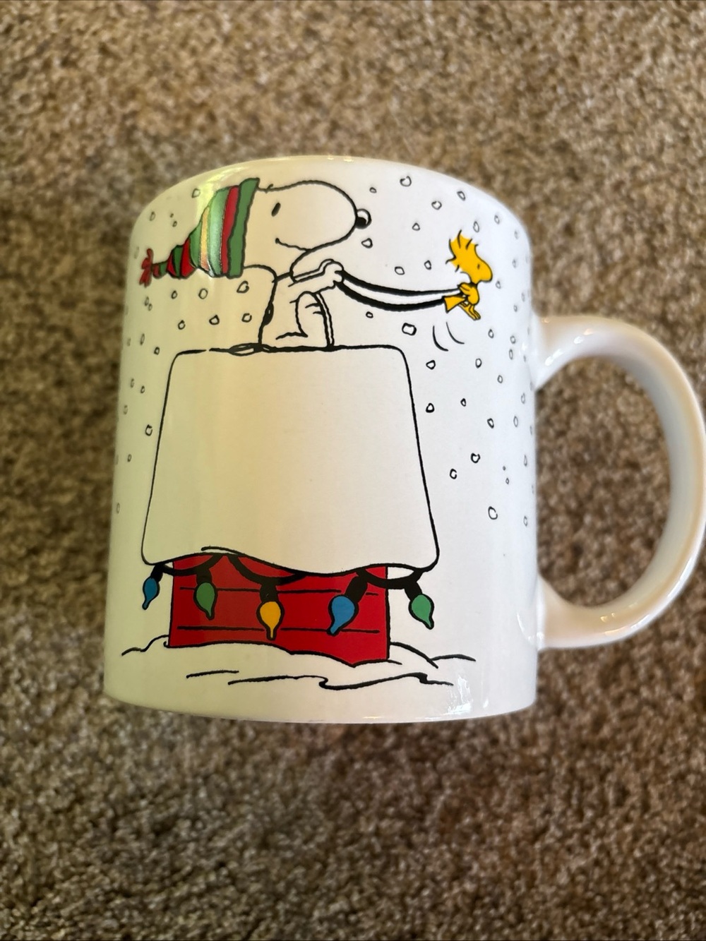 Peanuts Christmas Snoopy & Woodstock Coffee Cup-Mug Zrike Brand 2023